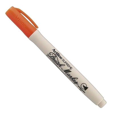 Caneta Artline Supreme Brush com Ponta de Pincel para Escrita Confortável 1 Unidade Laranja