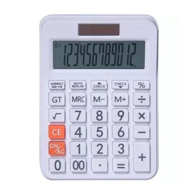Calculadora de Mesa Maxprint C128B com 12 Dígitos, Energia Solar e Bateria LR1130, Funções Raiz