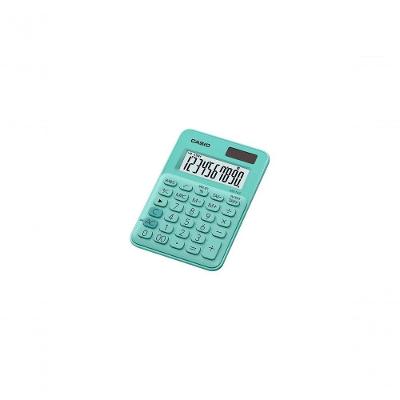 Calculadora de Mesa Casio MS-7UC-GN-W-DC 10 Dígitos Mini com Cálculo de Tempo e Alíquotas Verde