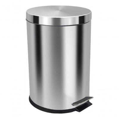 Lixeira em Aço Inox 30 Litros com Pedal e Cesto Removível Inox Higipack