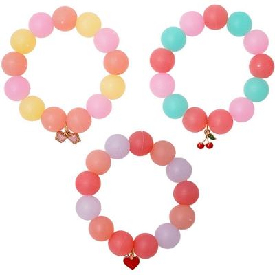 Borracha Tris Pulseira Holic Beads com Mini Apagadores em Miçangas e Pingente de Metal 01 Unidade