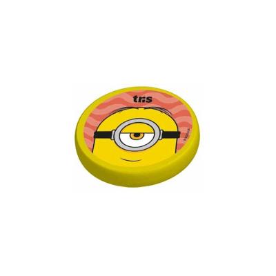 Borracha Plástica Tris Top Minions Textura Macia Livre de PVC Ideal para Apagar Grafite Vermelho