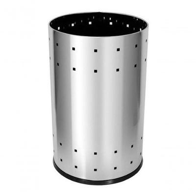 Lixeira Telada Cesto 36 Litros Aço Inox para Banheiro e Escritório Inox
