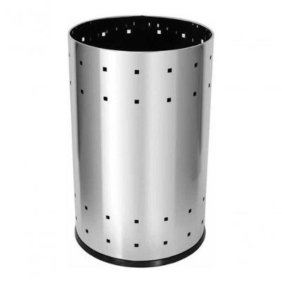 Lixeira Telada B10 36L em Aço Inox com Fundo Plástico ABS Inox