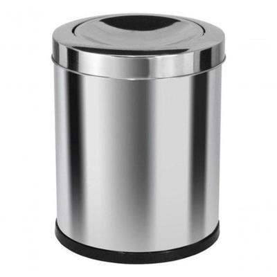 Lixeira Tampa Meia Esfera 30L Aço Inox Acabamento Inox para Ambientes Residenciais Higipack