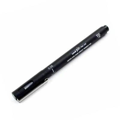 Caneta Nanquim Uni Pin 005 com Tinta Resistente à Água e ao Desbotamento, Ponta Fina, 1 Unidade