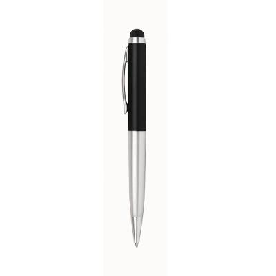 Caneta Esferográfica Metálica BRW Touch Glam Ponta Média 1,0MM, Tinta Azul, Mecanismo Giratório