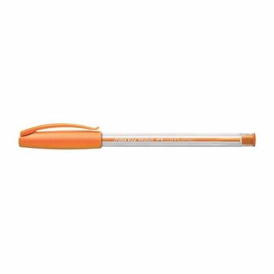 Caneta Esferográfica Faber-Castell Trilux Ponta Fina 1.0 mm Escrita Suave 3 Cores em 1 Laranja
