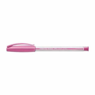 Caneta Esferográfica Faber-Castell Trilux Ponta Fina 1.0 mm Escrita Confortável Rosa