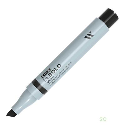 Marca Texto Newpen Be Bold Onyx com Ponta para Linhas Finas Ou Largas Ideal para Estudos Preto