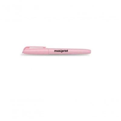 Marca Texto Maxprint Lumis Rosa Pastel com Ponta Chanfrada 4MM e Tinta Atóxica 1 Unidade Rosa