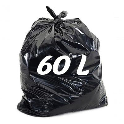 Saco de Lixo Reforçado 60 Litros 100 Unidades Preto Higipack