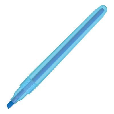 Marca Texto Cis Neon Lumini Lite com Ponta Chanfrada e Tinta de Secagem Rápida Azul