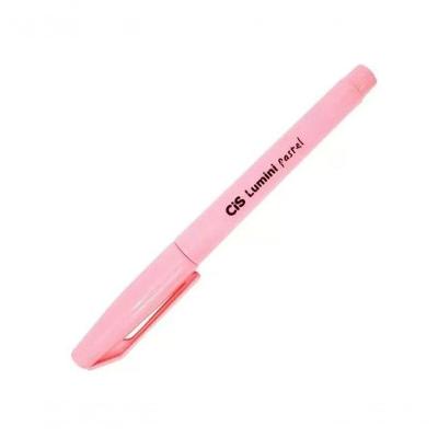 Marca Texto Cis Lumini Rosa Pastel Ponta Chanfrada Traço 1-3,5MM com 1 Unidade