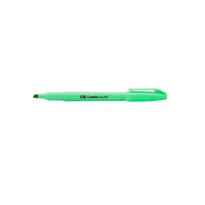 Marca Texto Cis Lumini Ponta Chanfrada Traço 1-3,5MM 1 Unidade Verde Pastel