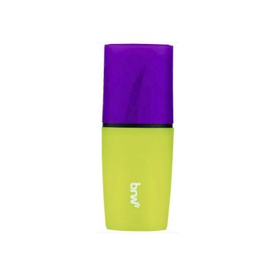 Marca Texto BRW Mini Neon com Cheiro com Aroma Suave e Design Compacto para Estudos Roxo e Amarelo