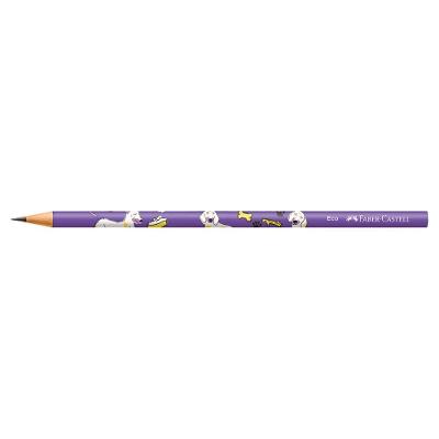 Lápis Preto N2 Faber-Castell Pets Cachorro Ecolápis Grafite com Madeira Certificada Unidade Preto