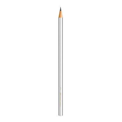 Lápis Preto N2 Faber-Castell Ecolápis Glam para Escrita e Desenho Escolar Unidade Prata
