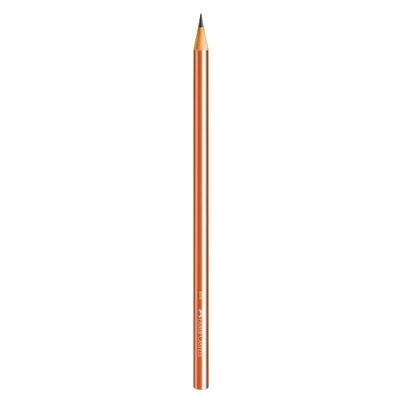 Lápis Preto N2 Faber-Castell Ecolápis Glam com Grafite para Escrita Suave e Precisa Bronze