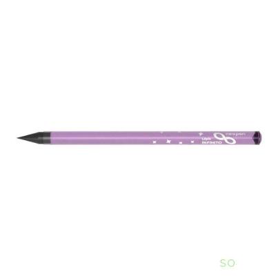 Lápis Preto HB Newlink Infinito com Diamante na Ponta para Escrita e Desenho Roxo