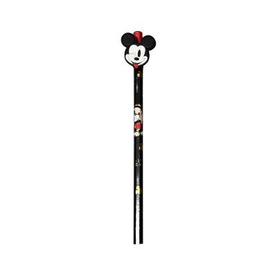 Lápis Preto HB Molin do Brasil Top Mickey Mouse Estampa 4 com Borracha na Extremidade Preto
