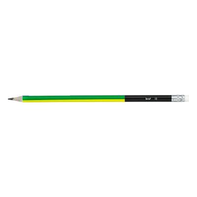 Lápis Preto Escolar HB BRW Rainbow Estampa 1 com Grafite de Qualidade HB 1 Unidade