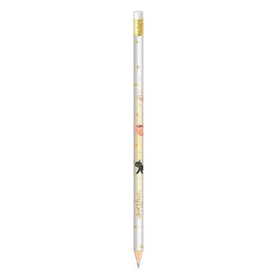 Lápis Preto com Borracha Tilibra Purrfect Cats Traço Macio Mina 2MM Unidade Escolar Amarelo