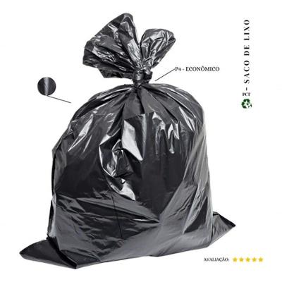 Saco de Lixo Econômico P4 100L Reforçado Preto Pacote 20 Unidades Higipack