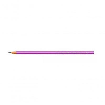 Lápis Grafite Faber-Castell Metallic Rosa Nº2B com Ponta Max Resistente e Madeira Reflorestada Rosa