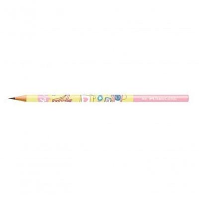 Lápis Grafite Faber-Castell Let's Go com Mina Max Resistente 2B Atóxico para Uso Escolar Rosa