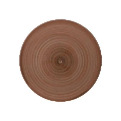 Prato Raso Tramontina Paraty Mocha Em Porcelana 25 Cm