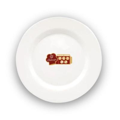 Prato Fundo Bellagio 100% Melamina Liso para Sopas e Massas Branco 23X3,3CM