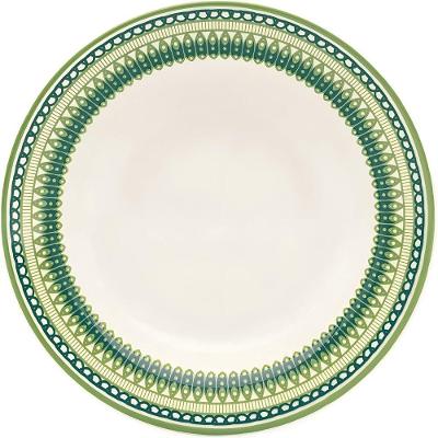 Prato Campestre em Cerâmica 18CM para Servir Doces e Frutas Branco