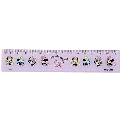 Régua Molin do Brasil Disney Minnie Mouse Estampa 2 Escolar 15CM 1 Unidade