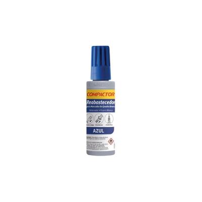 Refil para Marcador de Quadro Branco Compactor QB 30ML 1 Unidade com Secagem Rápida Azul