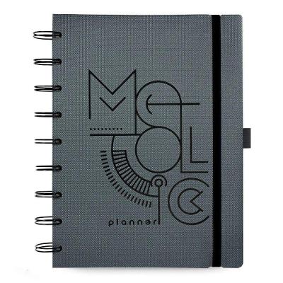 Planner Premium Systemflex Ultra Coleção Metallic com Capa Metálica Sofisticada 16,5 X 24 cm 1
