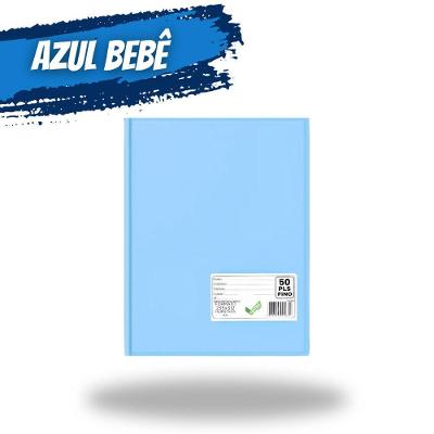 Pasta Catálogo Organizadora A4 OEM com Visor 50 Plásticos Internos para Documentos Tamanho A4 Azul
