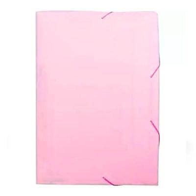 Pasta Aba Elástico Ofício Dello Linho Serena com Material Resistente Formato Ofício Rosa Pastel
