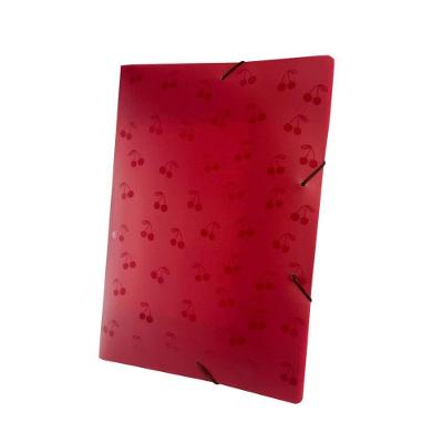 Pasta Aba Elástico Dello Aromas A4 Formato 31 X 22CM para Documentos 1 Unidade Cereja