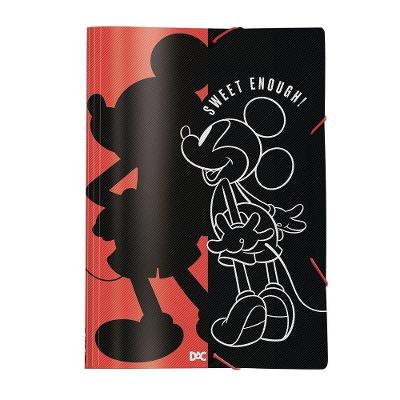 Pasta Aba Elástica Ofício DAC Mickey 3 em Polipropileno Formato 33,2 X 23,2 cm para Documentos