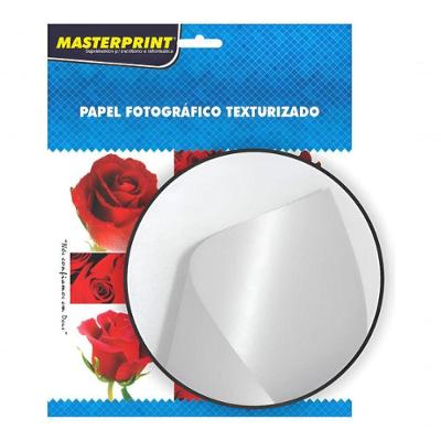 Papel Fotográfico Glossy Textura Pérola 200G A4 210X297MM Pacote com 20 Folhas Branco