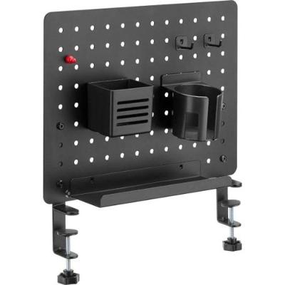 Painel Organizador Fortrek Grid Space Office com Kit de Montagem e Acessórios Completos Preto