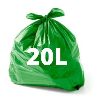Saco de Lixo Verde Light 20L 38X45CM para Descarte Higipack C-100UN