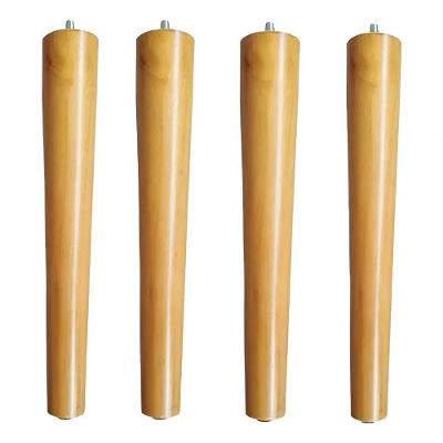 Kit 4 Pés Palitos 30cm Para Poltronas Puffs Madeira