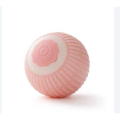 Brinquedo para Gatos OEM Bola de Rolamento Automática com Cauda Falsa em PC e Silicone Rosa 5CM Kit