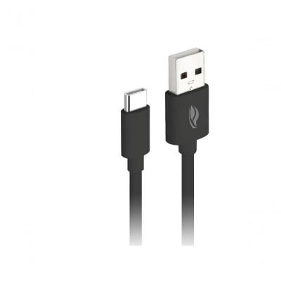 Cabo USB C3tech CB-C10BK para Recarga e Dados USB-C 1M 3A USB 2.0 em PVC Preto 01 Unidade