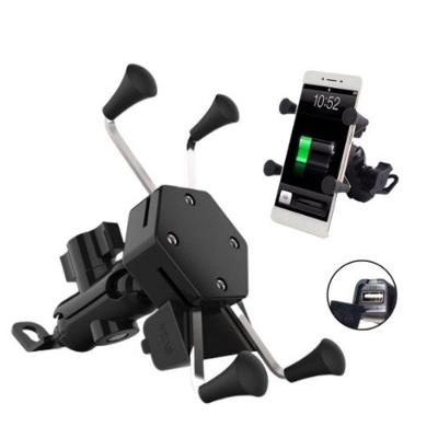 Suporte para Celular OEM Compatível com GPS 3.5 a 6 Polegadas com Carregador USB 12V a 30V Preto 1