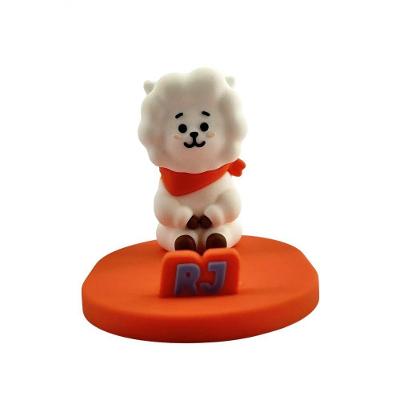 Suporte de Telefone para Mesa Miniso Brasil em PVC Laranja 01 Unidade