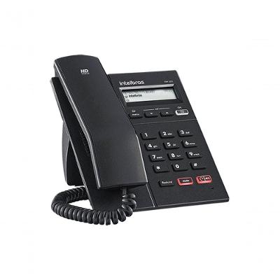 Telefone IP Intelbras TIP 125i Voip com Display Gráfico, viva-voz em HD, 2 Portas Ethernet e Poe 1