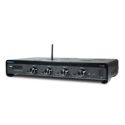 Amplificador Frahm Slim 4500 Optical G5 para Sonorização Ambiente com 480W RMS 4x120W Bivolt
